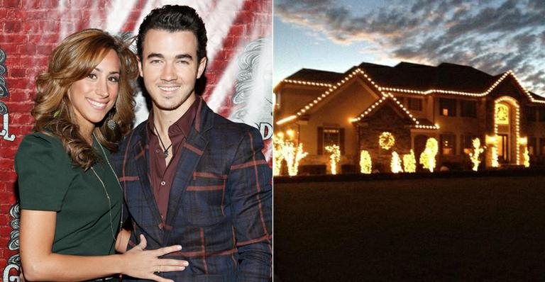 Kevin Jonas e Danielle enfeitam a casa para o Natal - Getty Images; Reprodução / Twitter