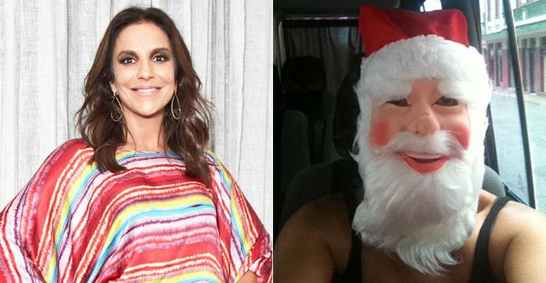 Ivete Sangalo é Mamãe Noel em Salvador - Vagner Campos e Twitter/reprodução