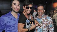 Diversão de Vini Machado, com o cirurgião plástico Robert Rey, o Dr. Hollywood, e o estilista Ricardo Almeida, SP.