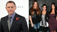 Daniel Craig e as irmãs Kardashians - Getty Images