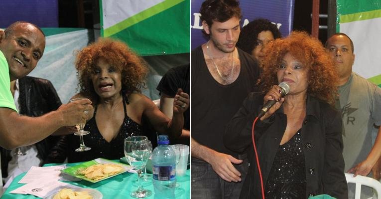 Elza Soares é homenageada no Vidigal, Rio de Janeiro - Daniel Delmiro / AgNews