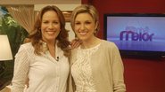 Regina Volpato conversa com a ginecologista Ana Lucia Beltrame no seu programa, na RedeTV!, em Osasco, SP.