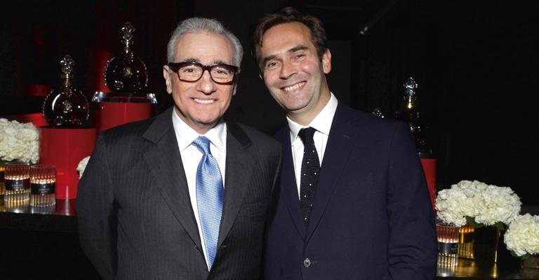 O cineasta Martin Scorsese, fundador da The Filme Foundation, celebra parceria com Augustin Depardon, de famosa marca de conhaque, na Califórnia.