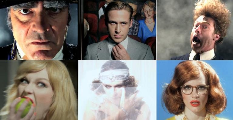 Os vilões do 'The New York Times': George Clooney, Ryan Gosling, Brad Pitt, Kirsten Dunst, Glenn Close e Jessica Chastain - Reprodução