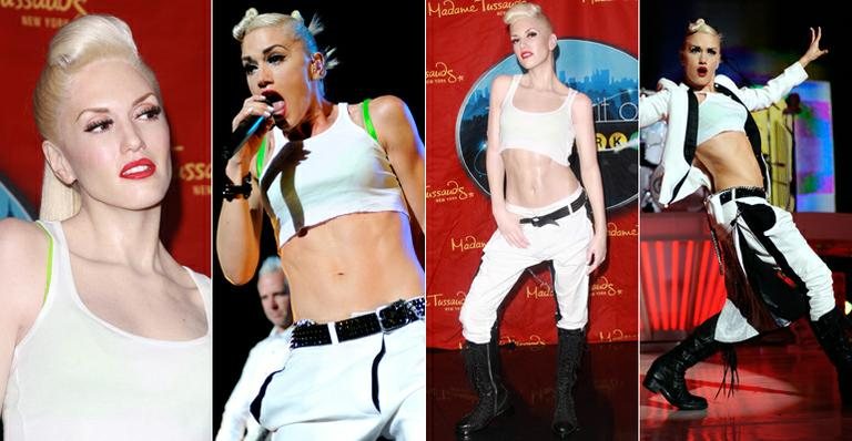 Gwen Stefani ganha estátua de cera - Fotomontagem