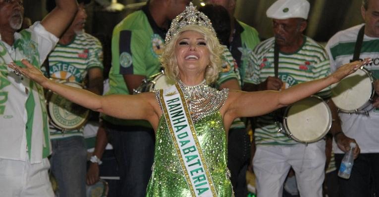 Antonia Fontenelle é coroada rainha da bateria da Mocidade - Thiago Mattos / AgNews