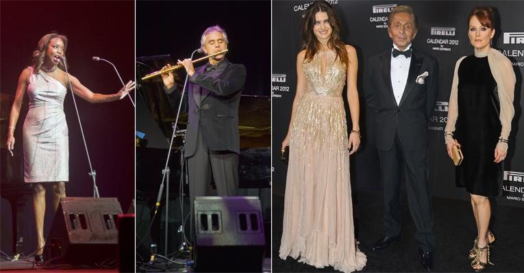 Heather Headley, Andrea Bocelli, Isabeli Fontana, Valentino Garavani e Julianne Moore - João Passos