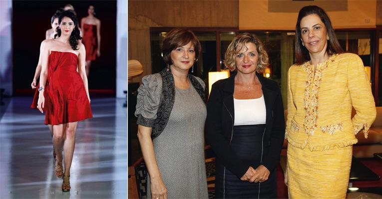 Fernanda empresta seu charme a desfile de joias na capital federal. As elegantes amigas Angela Rincon, Brigitte Claudon e Adrienne Jobim. - Fotoforum