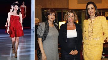 Fernanda empresta seu charme a desfile de joias na capital federal. As elegantes amigas Angela Rincon, Brigitte Claudon e Adrienne Jobim. - Fotoforum