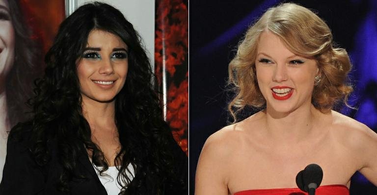 Paula Fernandes e Taylor Swift - AgNews; Getty Images