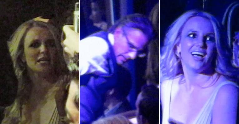 Britney Spears durante festa de aniversário do noivo em uma casa noturna de Las Vegas - Splash News splashnews.com