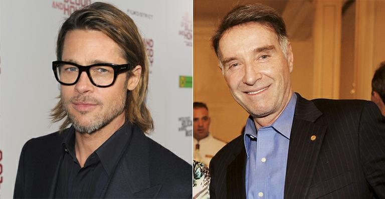 Brad Pitt e Eike Batista - Fotomontagem