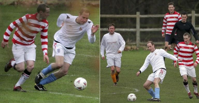 Príncipe William jogando futebol - The Grosby Group