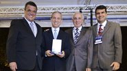 Marcos Cantarino, Laércio Albino Cezar, Adilson Herrero e Laércio Goulart Paiva na láurea, em SP.