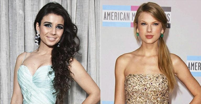 Paula Fernandes e Taylor Swift - Fotomontagem