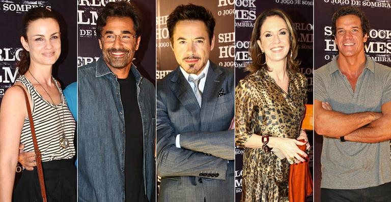 Carlina Kasting, Luciano Szafir, Robert Downey Jr., Regina Martelli e Carlos Machado - Manuela Scarpa/PhotoRioNews