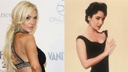 Lindsay Lohan, em 2011, e Elizabeth Taylor, em 1955 - Getty Images