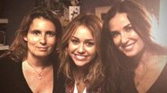 Miley Cyrus e Demi Moore com a diretora Lisa Azuelos - Reprodução/Twitter