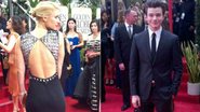 Claire Danes e Chris Colfer chegam ao Globo de Ouro 2012 - Reprodução/ Twitter