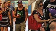 Vitor Belfort com a esposa Joana Prado em shopping no Rio de Janeiro - Marcus Pavao / AgNews