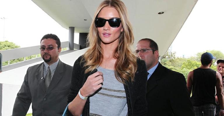 Rosie Huntington-Whiteley já está na Bienal do Iibirapuera para desfilar no SPFW - Manuela Scarpa/Photo Rio News