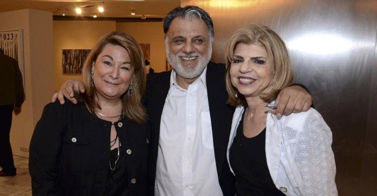 Deborah Vaidergorn e Miriam Nigri Schreiner no lançamento do livro de Juan Muzzi, em São Paulo.