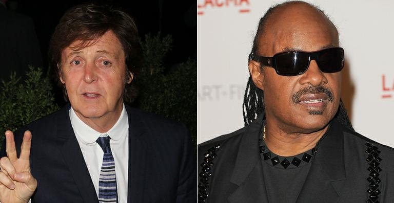 Paul McCartney / Stevie Wonder - Reprodução/Getty Images