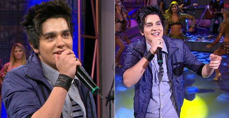 Luan Santana canta seus sucessos e recorda histórias da escola no 'Domingão do Faustão' - Divulgação/TV Globo