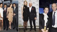 Na Suíça, Adriana Lima, Jose Maria e o casal Helen Svedin e Luís Figo conferem nova linha de relógios. Cate Blanchett e Georges Kern. Anita Yuen e Zidane. - Getty Images