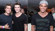 Lucas Cordeiro, Gil Coelho e Bruno Gissoni no show do Sorriso Maroto - Henrique Oliveira/Photo Rio News