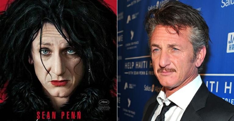 Sean Penn e a foto do cartaz do filme 'Meu Lugar' - Divulgação; Getty Images