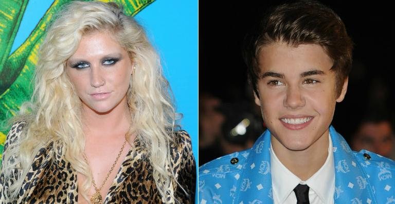 Ke$ha e Justin Bieber - Getty Images