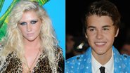 Ke$ha e Justin Bieber - Getty Images