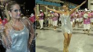 Ellen Rocche brinda com champagne a alegria no sambódromo - Francisco Cepeda / AgNews