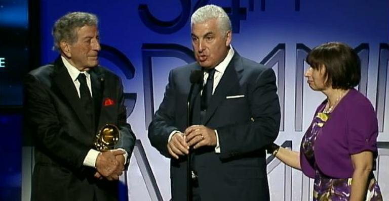 Tony Bennet, Mitch e Amy Winehouse no Grammy 2012 - Reprodução