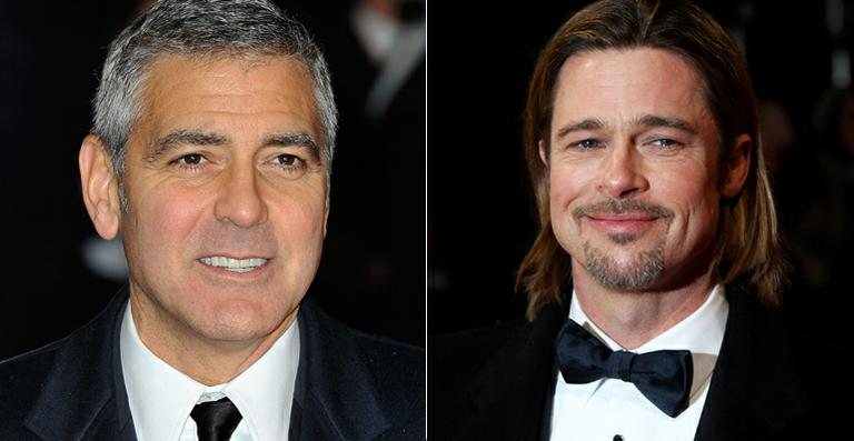 George Clooney / Brad Pitt - Reprodução/Getty Images