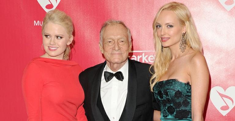 Hugh Hefner e suas coelhinhas - Getty Images