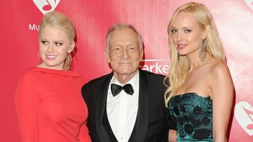 Hugh Hefner e suas coelhinhas - Getty Images