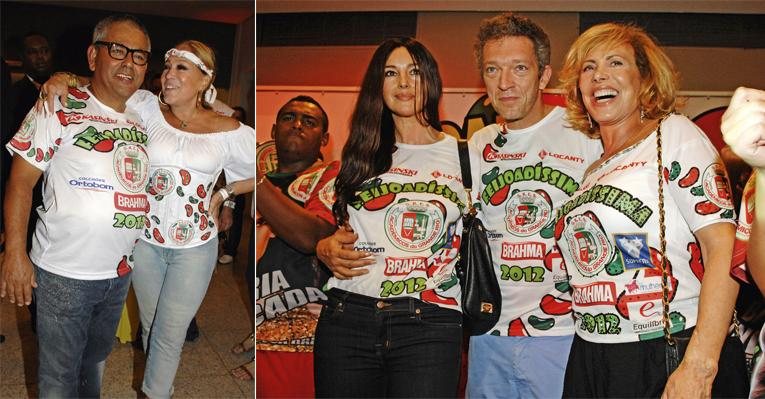 Jayder Soares e Susana Vieira; Monica Bellucci, Vincent Cassel e Arlete Salles - Ivan Farias