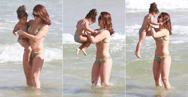 Samara Felippo com a filha Alicia - Delson Silva / AgNews