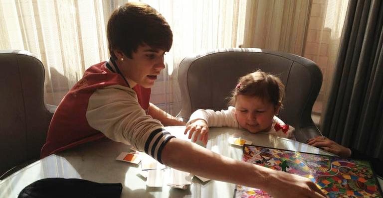 Justin Bieber com a fã Avalanna - Reprodução / Facebook