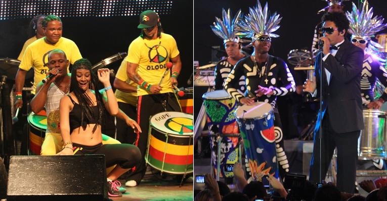 Olodum e Timbalada animam Salvador em apresentações distintas