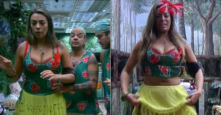 Monique chora insatisfeita com o figurino da festa - Divulgação/TV Globo