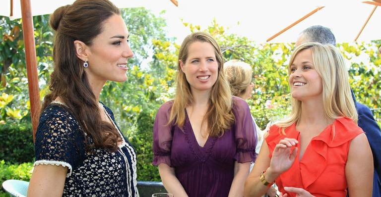 Reese Witherspoon em encontro com Kate Middleton - Getty Images