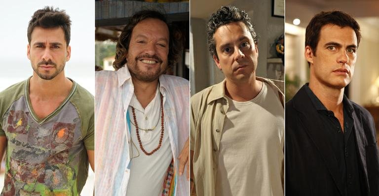 Enzo (Julio Rocha), Álvaro (Wolf Maya), Baltazar (Alexandre Nero) e Juan (Carlos Casagrande) - TV Globo