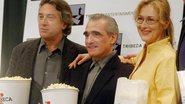 O diretor Martin Scorsese entre os atores Robert DeNiro e Meryl Streep - Getty Images