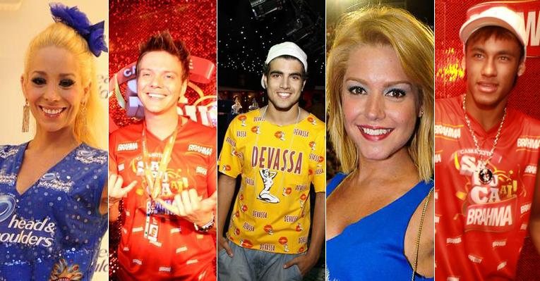 Sozinhos, eles curtiram o carnaval 2012 - Foto Montagem