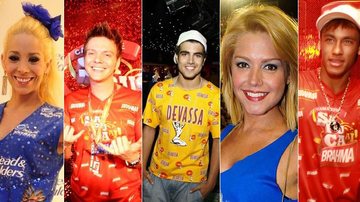 Sozinhos, eles curtiram o carnaval 2012 - Foto Montagem