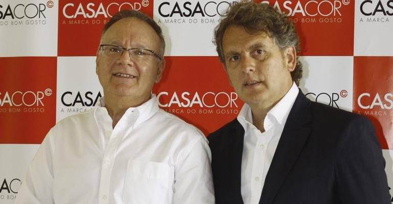 Roberto Dimbério e Angelo Derenze lançam a edição 2012 da Casa Cor, no Jockey Club de São Paulo.