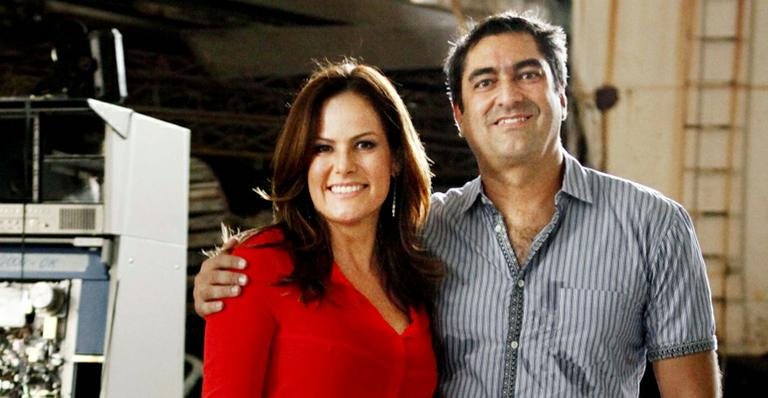 Renata Ceribelli e Zeca Camargo - TV Globo